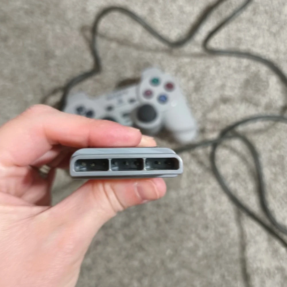 Sony PlayStation DualShock Analog Controller Grey SCPH-1200 PS1 Wired Gamepad